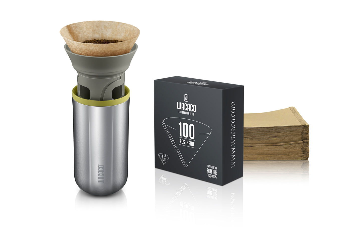 Wacaco Cuppamoka Paper Coffee Filters – Pack of 100