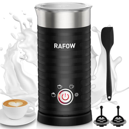 Deluxe 4-Mode Milk Frother - Hot/Cold Froth & Steam 240ml