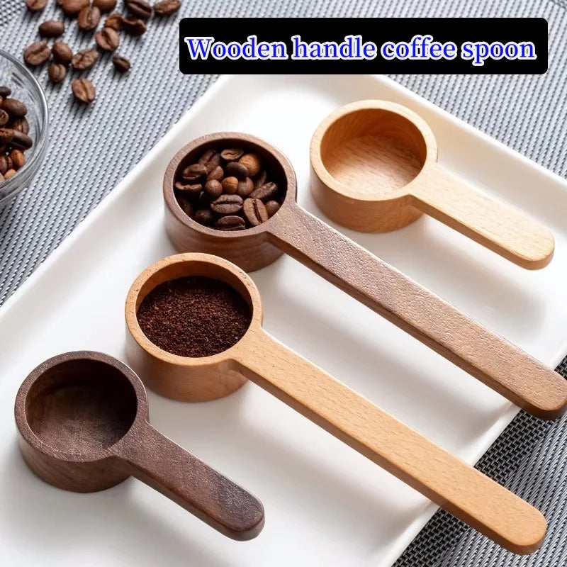 Black Walnut Coffee Measuring Spoon,Solid Wood Measuring Spoon,Several Spoons,Coffee Milk Powder Quantitative Spoon,Gram Spoon ﻿