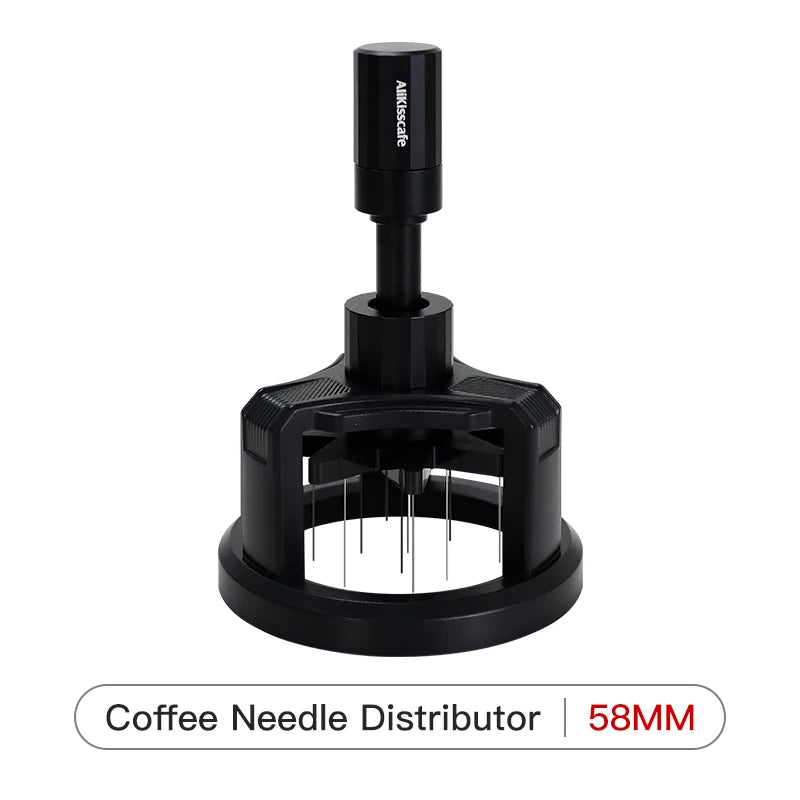 Rotary WDT Espresso Stirrer – Magnetic Needle Distributor, 51/54/58mm Barista Tool