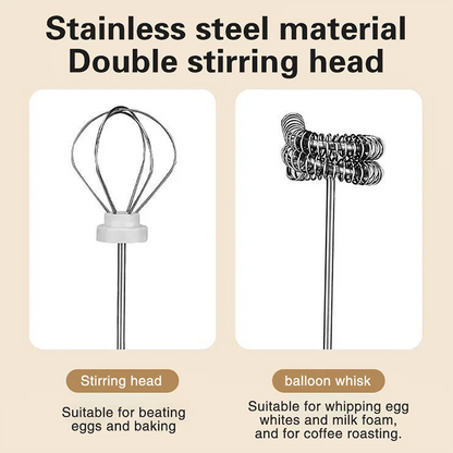 Wireless Type-C Rechargeable 3-speed Mini Handheld Milk Frother Coffee Frother Portable Kitchen Cooking Tools Whisk Foam Blender