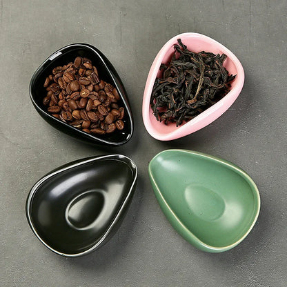 Coffee Beans Dosing Cup Trays Pottery Tea Separator Vessel Ceramic Measure Ware Espresso Bean Scoop Shovel Coffee Accessories