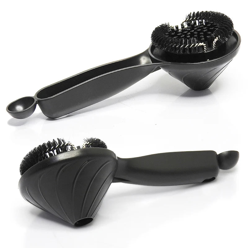 Dejess barista cleaning brush showing dense bristle head close-up detail