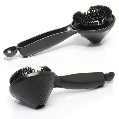 Dejess barista cleaning brush showing dense bristle head close-up detail