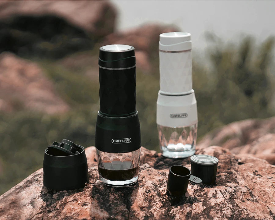 Cafelffe 3 In1 Portable Coffee Machine Hot/Cold Water Manual Espresso Maker For Capsule & Ground Hand Press Brewer hiking Travel