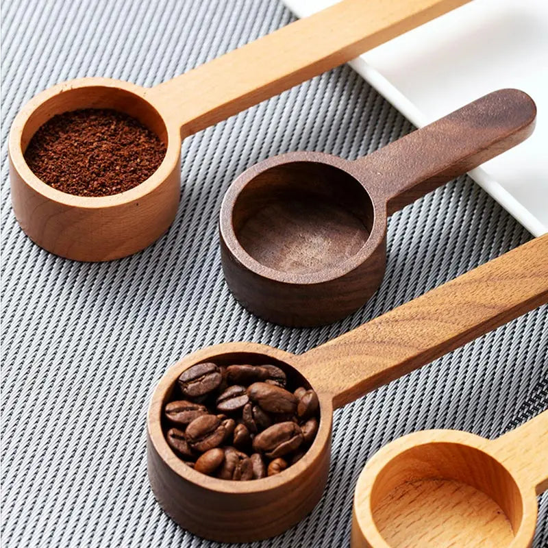 Black Walnut Coffee Measuring Spoon,Solid Wood Measuring Spoon,Several Spoons,Coffee Milk Powder Quantitative Spoon,Gram Spoon ﻿