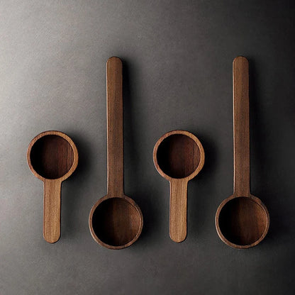 Wooden Measuring Spoon Set Kitchen Measuring Spoons Tea Coffee Scoop Sugar Spice Measure Spoon Measuring Tools for Cooking Home