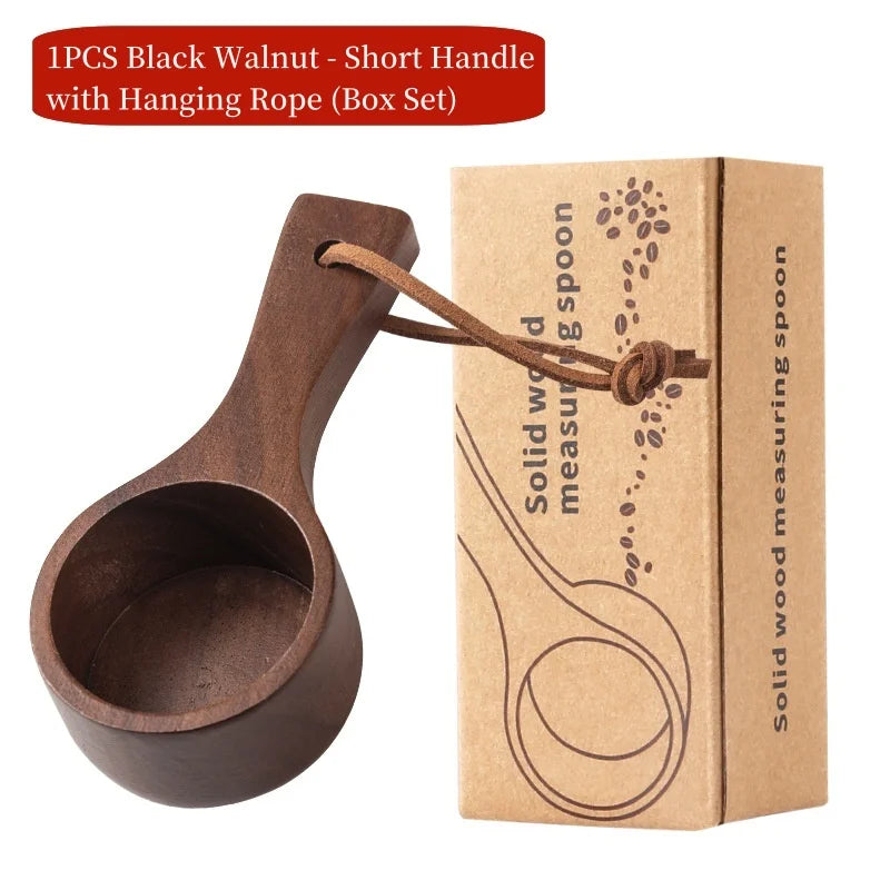 Black Walnut Coffee Measuring Spoon,Solid Wood Measuring Spoon,Several Spoons,Coffee Milk Powder Quantitative Spoon,Gram Spoon ﻿