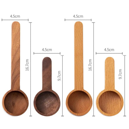 Black Walnut Coffee Measuring Spoon,Solid Wood Measuring Spoon,Several Spoons,Coffee Milk Powder Quantitative Spoon,Gram Spoon ﻿