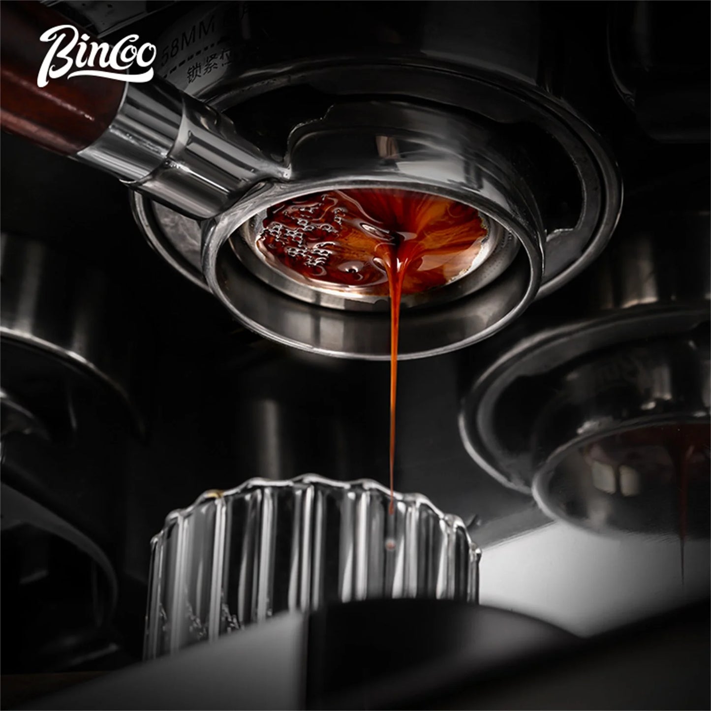 BINCOO Precision High Extraction Matrix Basket Filter，Micro Sieve Filter Basket Stainless Steel Portafilter Basket for 51/58.5mm