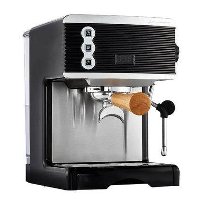 Commercial espresso machine K705 brewing fresh espresso shot in café setting