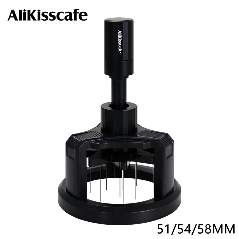 Rotary WDT Espresso Stirrer – Magnetic Needle Distributor, 51/54/58mm Barista Tool
