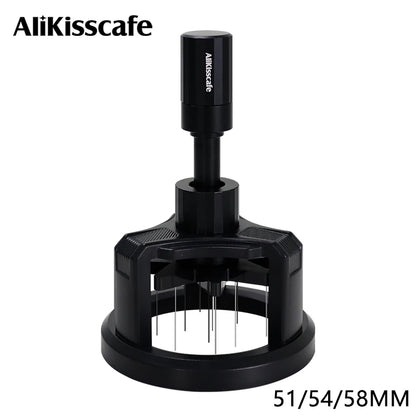 Rotary WDT Espresso Stirrer – Magnetic Needle Distributor, 51/54/58mm Barista Tool