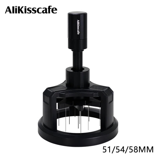 ALIKISSCAFE WDT Tools Rotary 51mm 54mm 58mm Espresso Stirrer Needle Distributor Magnetic Coffee Maker Accessories Barista Tools