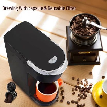 кофемашина cafe K- CUP Drip Coffee Maker Capsule Electric Travel Capsule Coffee Machine Ground Coffee Italian