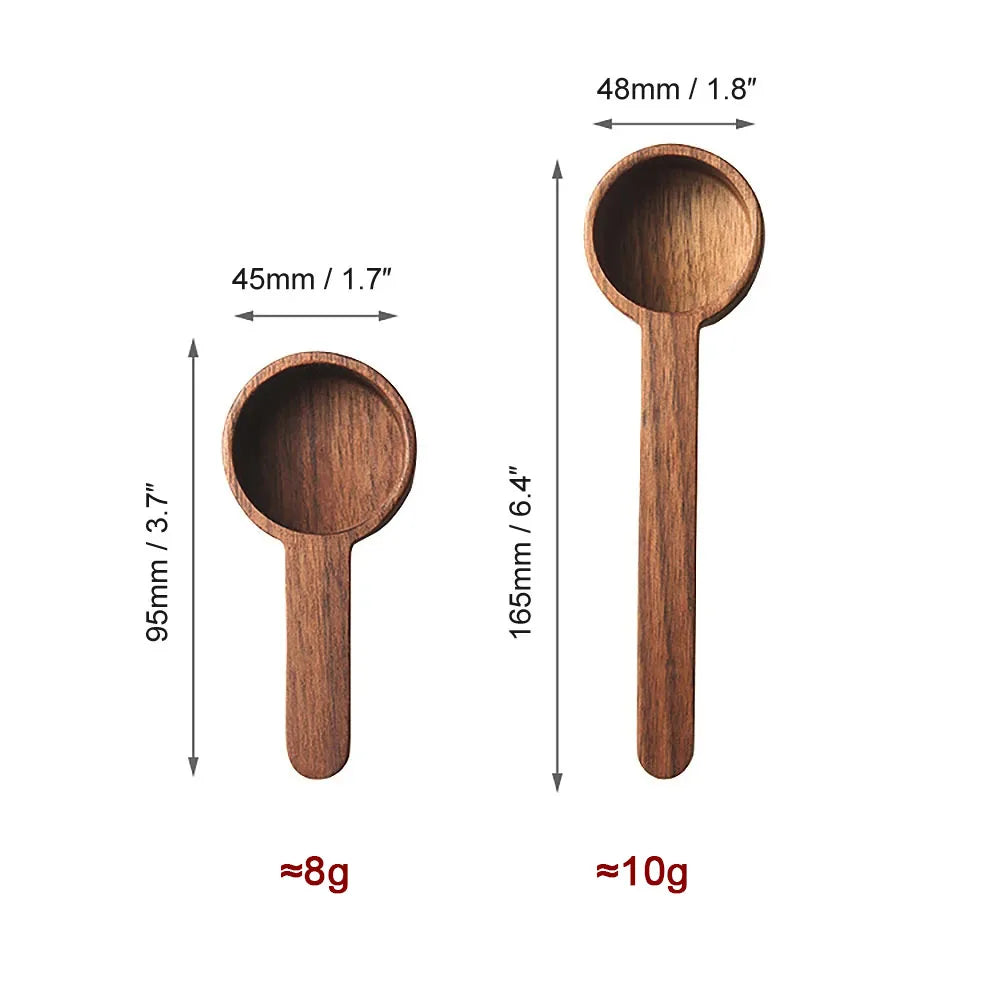 Wooden Measuring Spoon Set Kitchen Measuring Spoons Tea Coffee Scoop Sugar Spice Measure Spoon Measuring Tools for Cooking Home