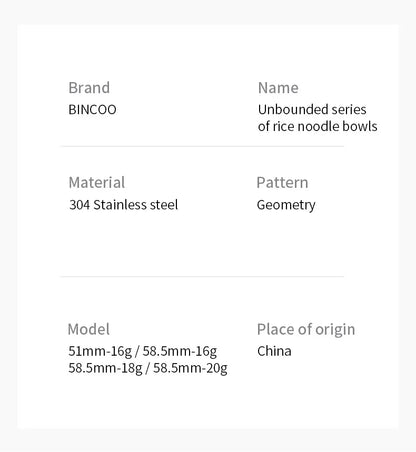 BINCOO Precision High Extraction Matrix Basket Filter，Micro Sieve Filter Basket Stainless Steel Portafilter Basket for 51/58.5mm