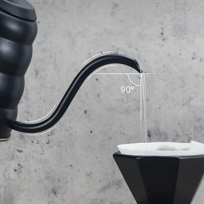 Stainless Steel Pour Over Coffee Pot with Thermometer Swan Long Neck High Capacity Can Be Heated Professional Hand Brewed Coffee
