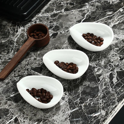 Coffee Beans Dosing Cup Trays Pottery Tea Separator Vessel Ceramic Measure Ware Espresso Bean Scoop Shovel Coffee Accessories