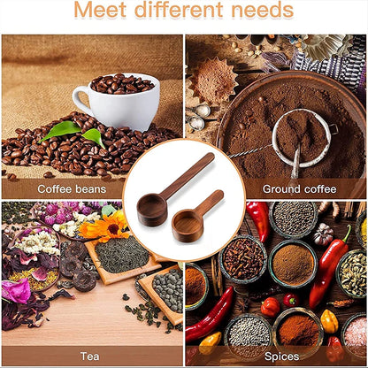 Wooden Measuring Spoon Set Kitchen Measuring Spoons Tea Coffee Scoop Sugar Spice Measure Spoon Measuring Tools for Cooking Home