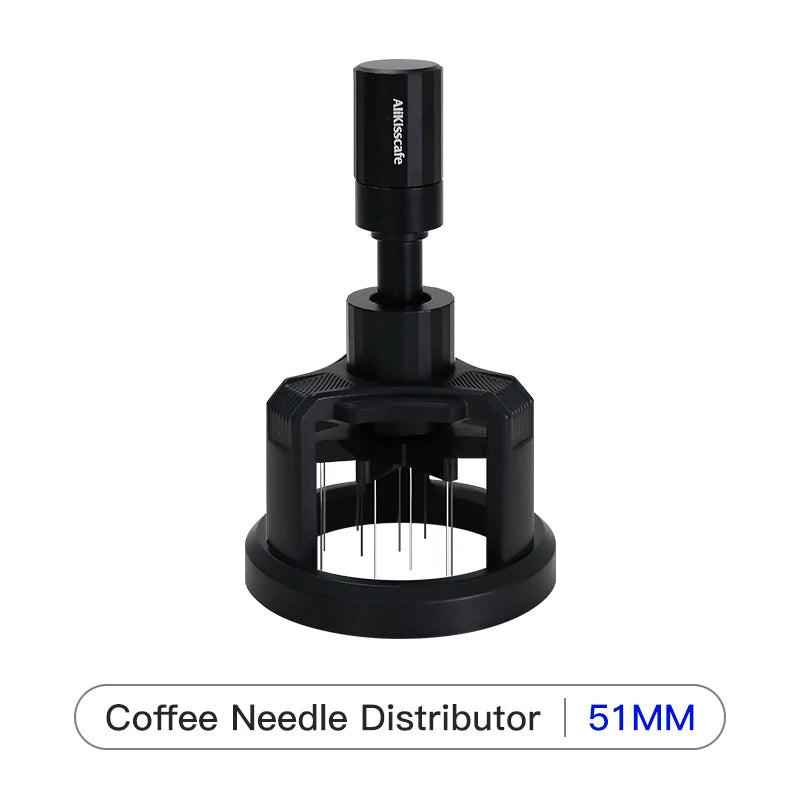Rotary WDT Espresso Stirrer – Magnetic Needle Distributor, 51/54/58mm Barista Tool