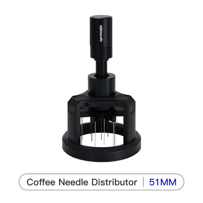 Rotary WDT Espresso Stirrer – Magnetic Needle Distributor, 51/54/58mm Barista Tool