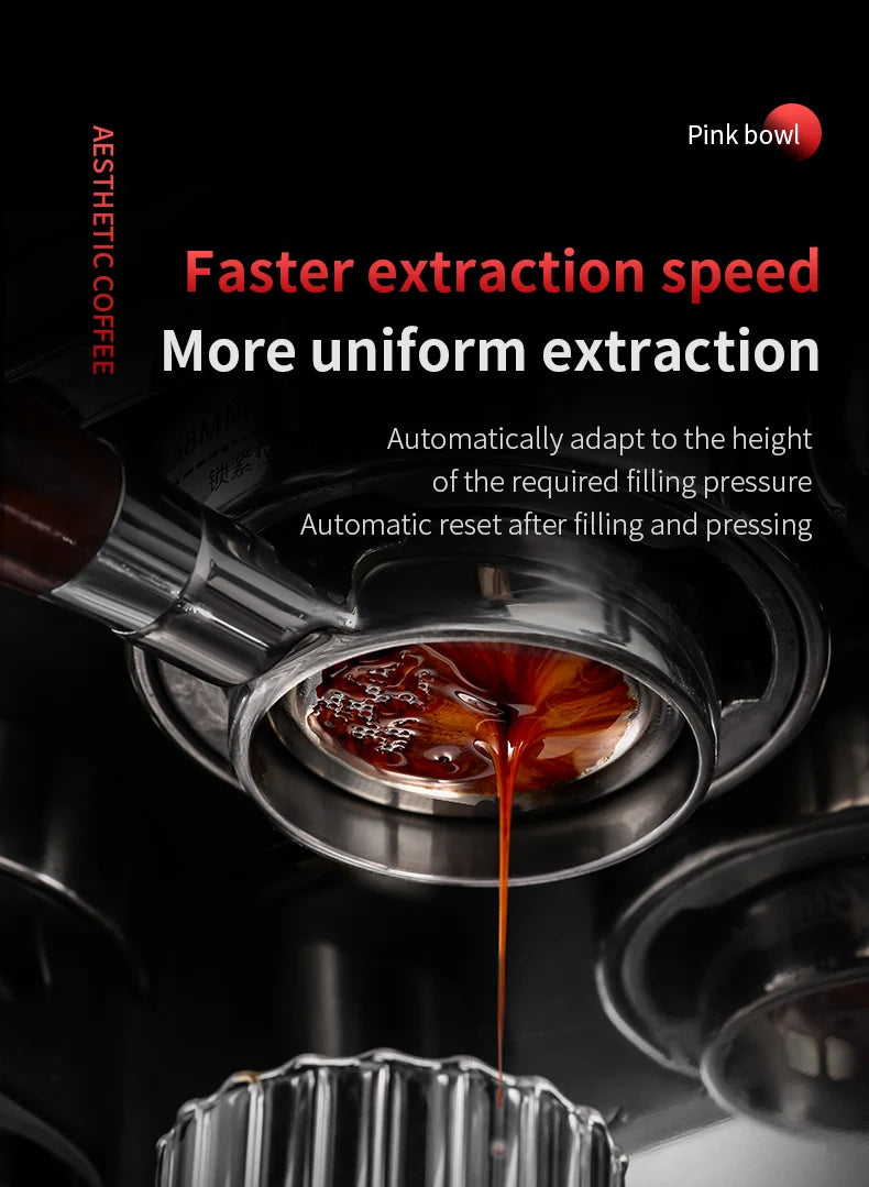 BINCOO Precision High Extraction Matrix Basket Filter，Micro Sieve Filter Basket Stainless Steel Portafilter Basket for 51/58.5mm