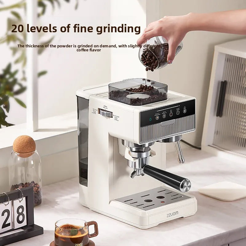 20-gear adjustable grinder dial on Dejess bean to cup espresso machine