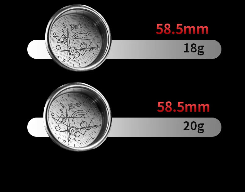 BINCOO Precision High Extraction Matrix Basket Filter，Micro Sieve Filter Basket Stainless Steel Portafilter Basket for 51/58.5mm