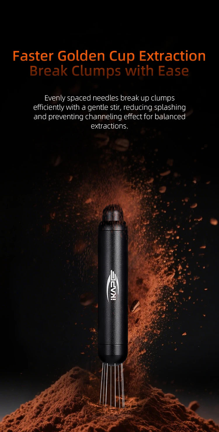 IKAPE WDT Tool,Magnetic Espresso Powder Distributor, Professional Barista tools,Retractable Telescopic coffee accessory