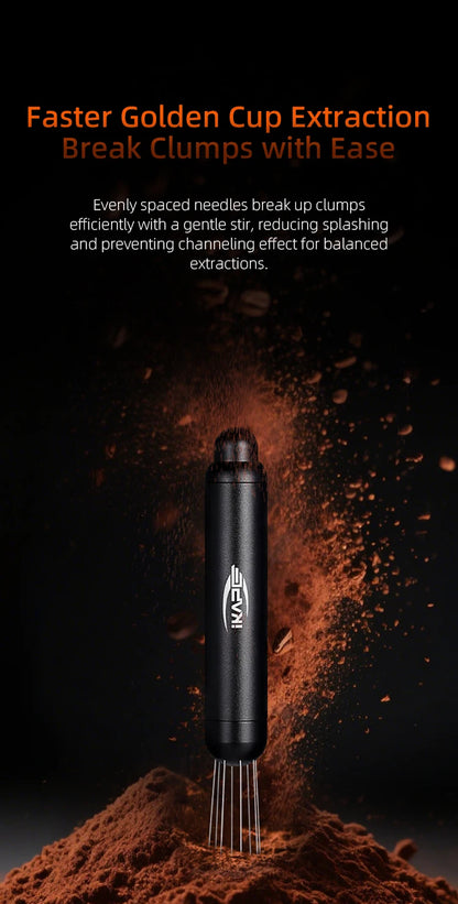 IKAPE WDT Tool,Magnetic Espresso Powder Distributor, Professional Barista tools,Retractable Telescopic coffee accessory