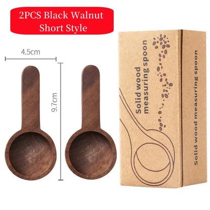 Black Walnut Coffee Measuring Spoon,Solid Wood Measuring Spoon,Several Spoons,Coffee Milk Powder Quantitative Spoon,Gram Spoon ﻿
