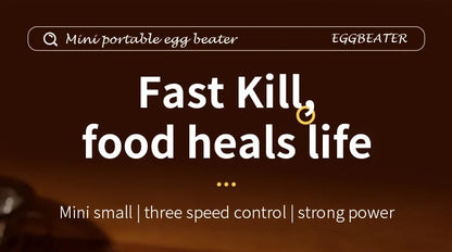 Wireless Type-C Rechargeable 3-speed Mini Handheld Milk Frother Coffee Frother Portable Kitchen Cooking Tools Whisk Foam Blender