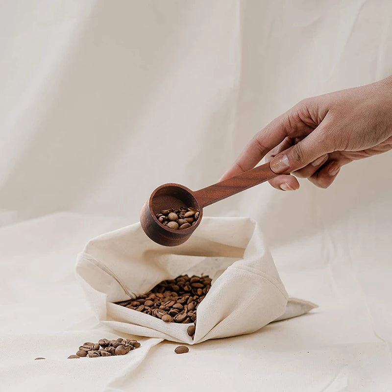 Wooden Measuring Spoon Set Kitchen Measuring Spoons Tea Coffee Scoop Sugar Spice Measure Spoon Measuring Tools for Cooking Home