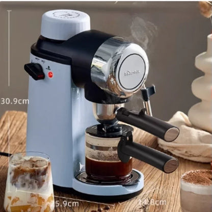 Coffee machine household small Italian semi-automatic office all-in-one American hand-grinded coffee pot