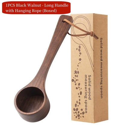 Black Walnut Coffee Measuring Spoon,Solid Wood Measuring Spoon,Several Spoons,Coffee Milk Powder Quantitative Spoon,Gram Spoon ﻿