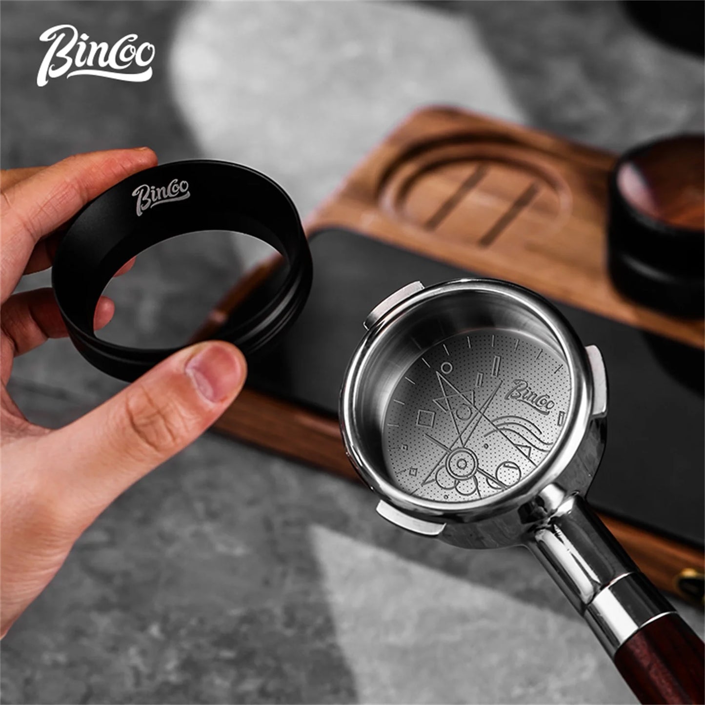 BINCOO Precision High Extraction Matrix Basket Filter，Micro Sieve Filter Basket Stainless Steel Portafilter Basket for 51/58.5mm