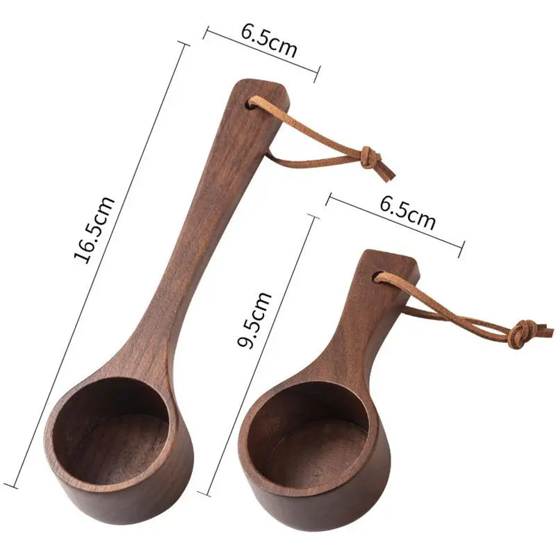 Black Walnut Coffee Measuring Spoon,Solid Wood Measuring Spoon,Several Spoons,Coffee Milk Powder Quantitative Spoon,Gram Spoon ﻿