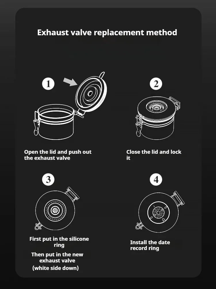 Coffee Canister Vacuum Stainless Airtight Container Storage Sugar Tea Vintage Cans Kitchen Coffee Cafeteria High End Canister