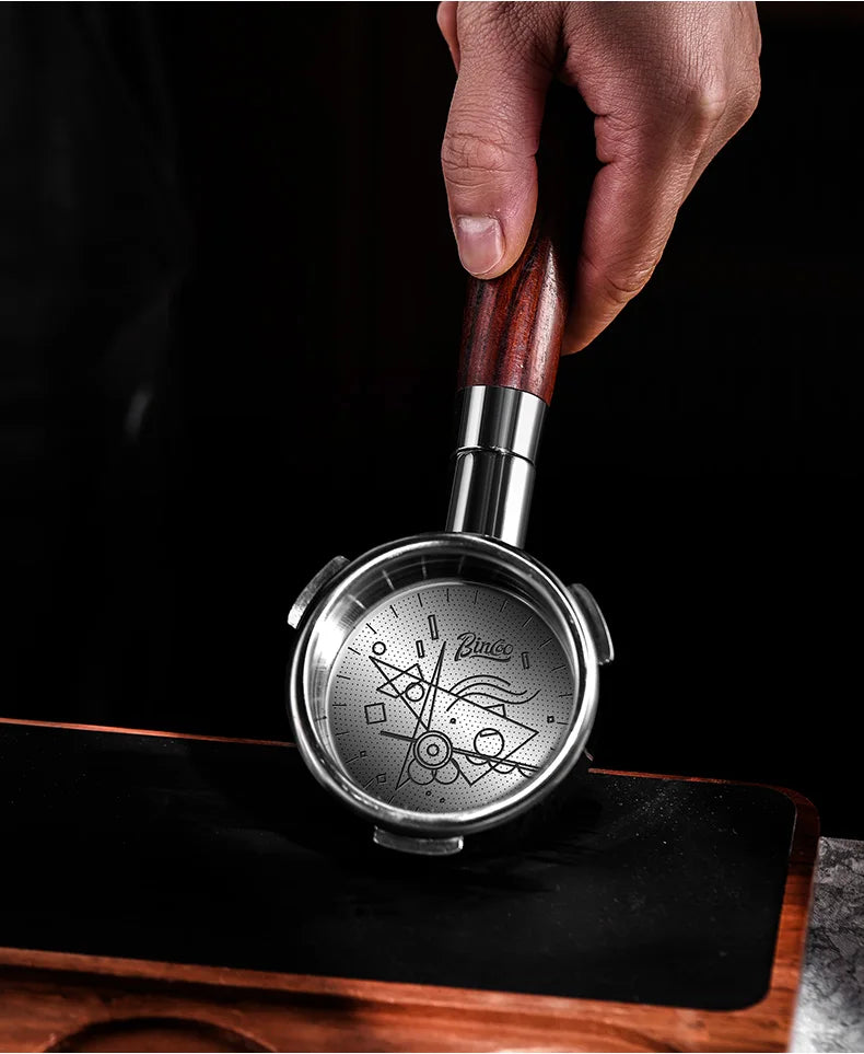 BINCOO Precision High Extraction Matrix Basket Filter，Micro Sieve Filter Basket Stainless Steel Portafilter Basket for 51/58.5mm