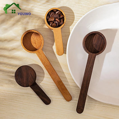Wooden Measuring Spoon Set Kitchen Measuring Spoons Tea Coffee Scoop Sugar Spice Measure Spoon Measuring Tools for Cooking Home