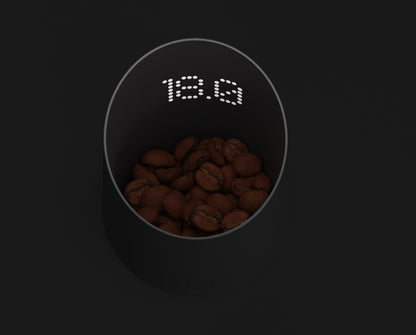 Subminimal Subscale espresso scale packaging unboxing on wooden surface