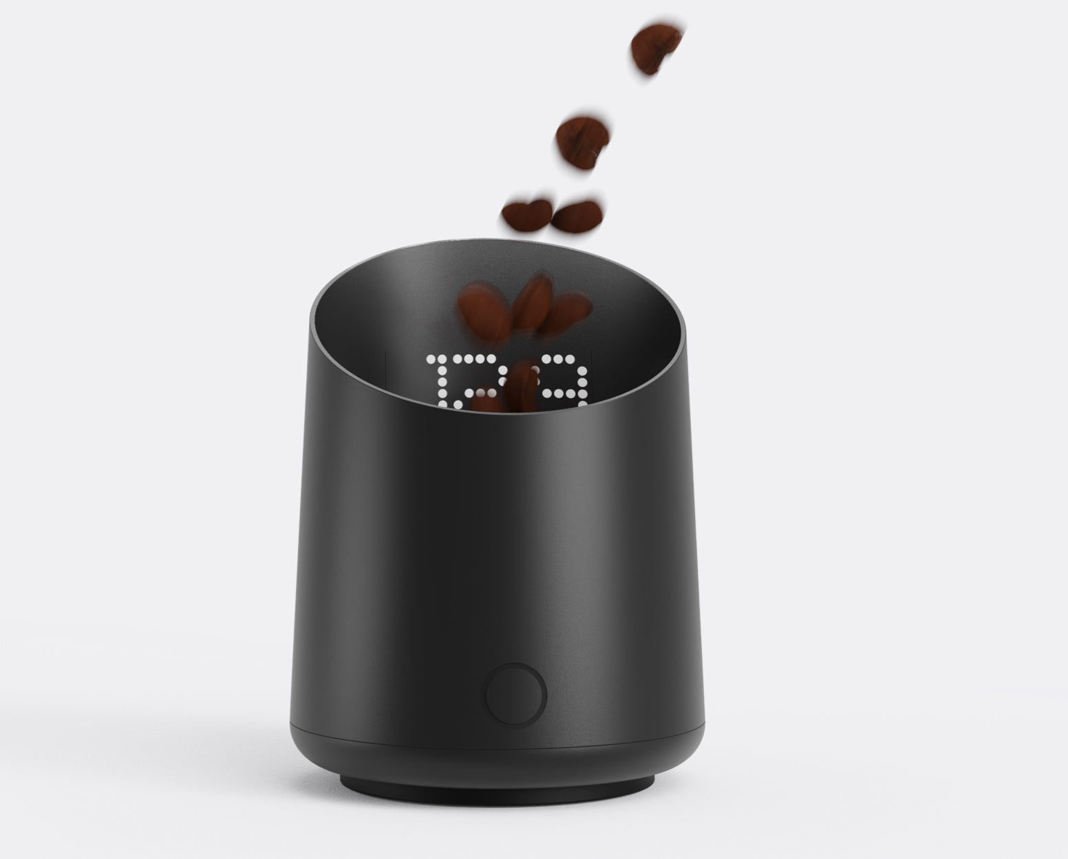 Subminimal Subscale weighing coffee beans for espresso extraction workflow step