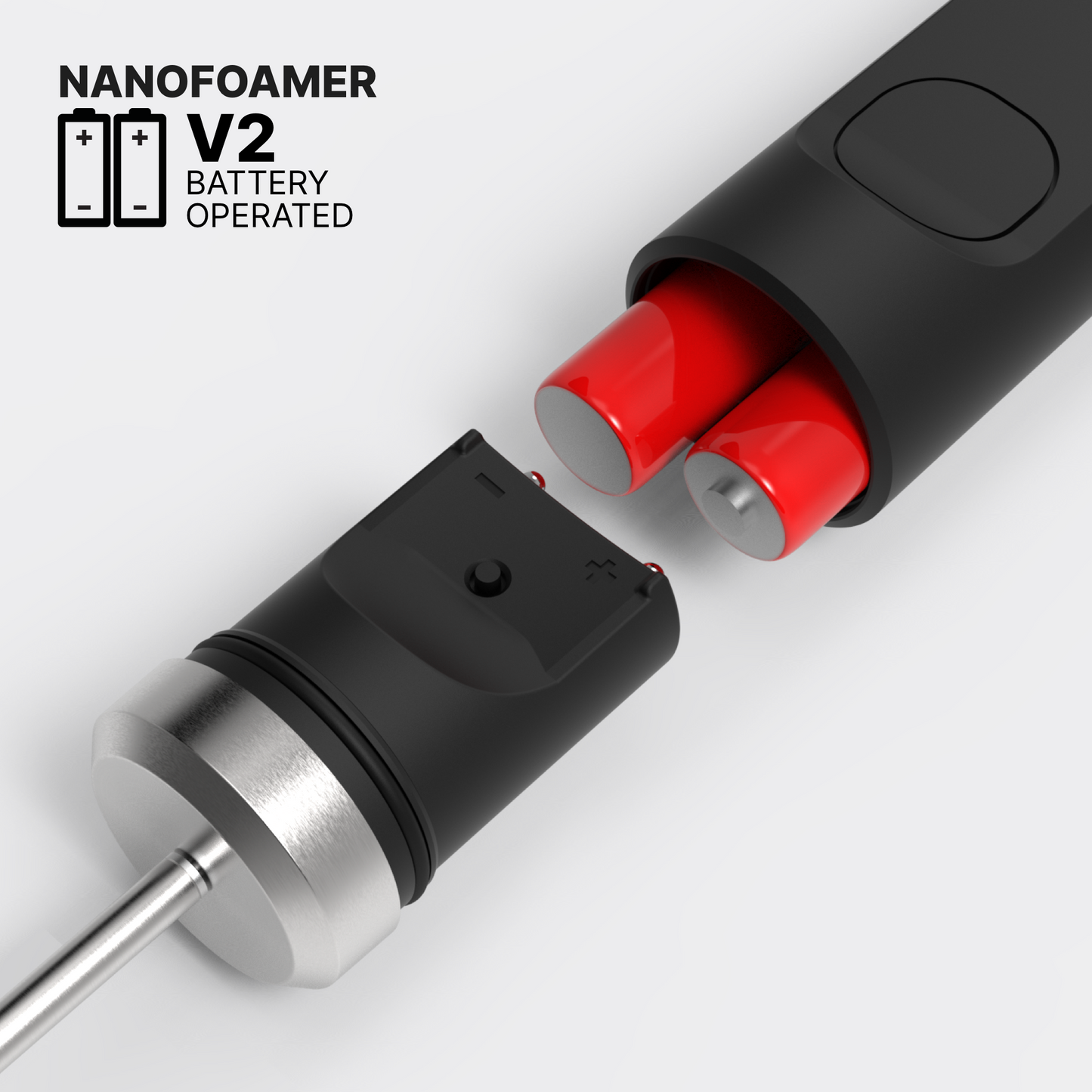 Subminimal NanoFoamer V2 Handheld Milk Frother – Café-Quality Microfoam & Latte Art at Home