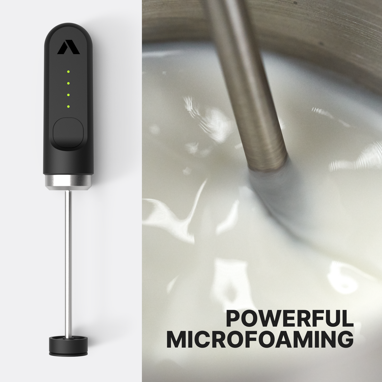 Subminimal NanoFoamer V2 Handheld Milk Frother – Café-Quality Microfoam & Latte Art at Home