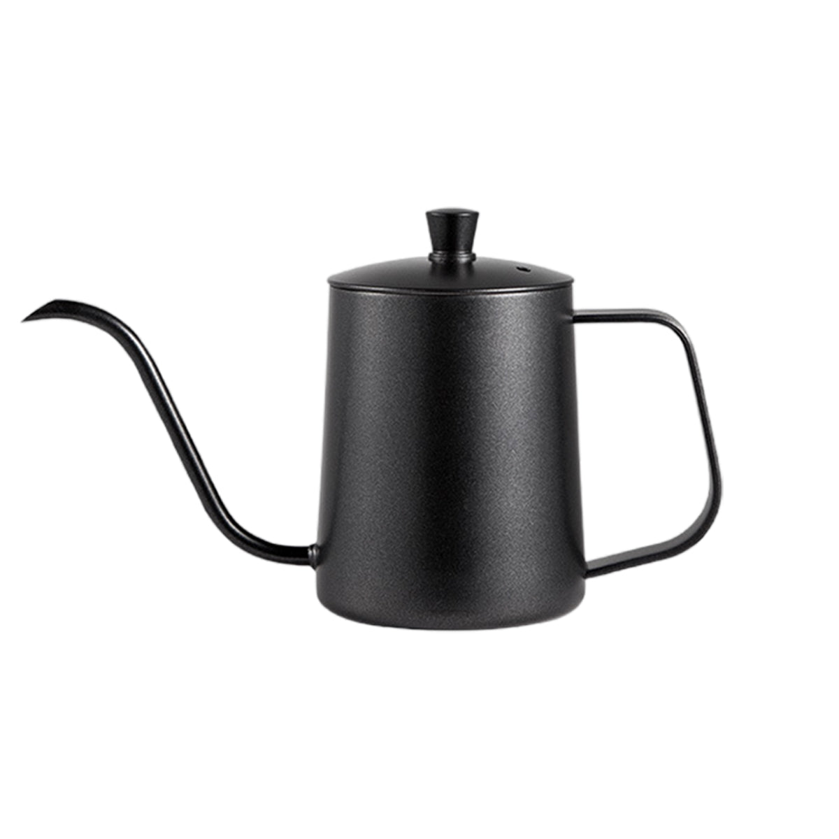 Hand Drip Coffee Pot Stainless Steel Fine Spout Hanging Ear Filter Cup Kettle - Black