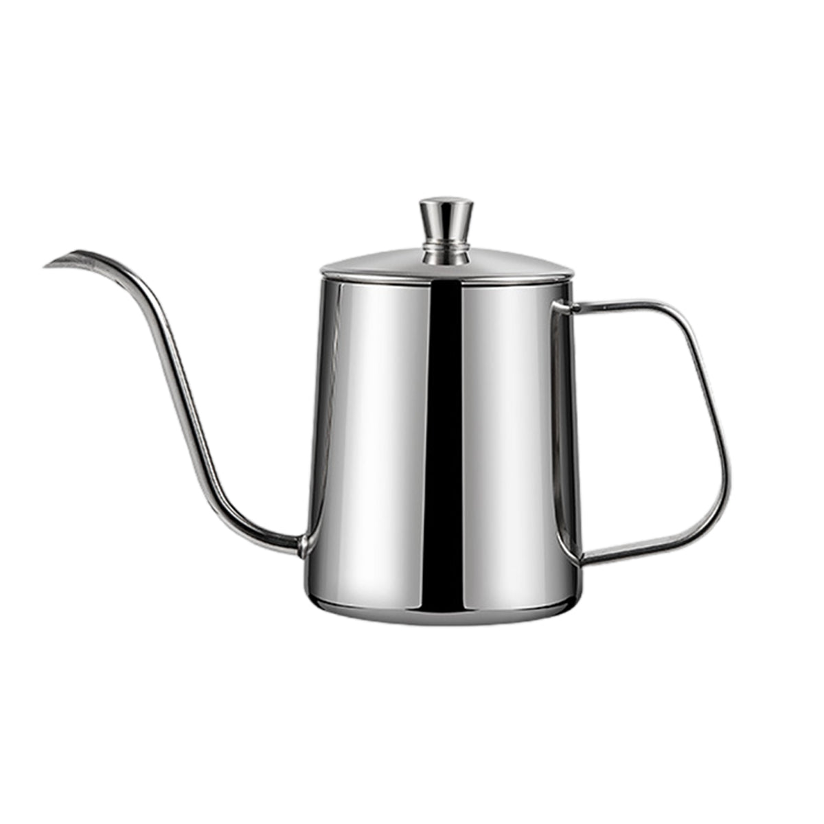 Hand Drip Coffee Pot Stainless Steel Fine Spout Hanging Ear Filter Cup Kettle - Black