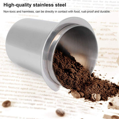 58mm Stainless Steel Coffee Catchers Coffee Maker Handle Accessories Durable Use - Black