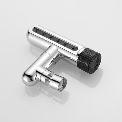 Universal Kitchen Tap Extender 6 Spray Modes with Waterfall Effect 360 Degree Swivel Faucet Aerator Head Anti-Splash Nozzle Attachment Brass Interface for Sink Washing Up